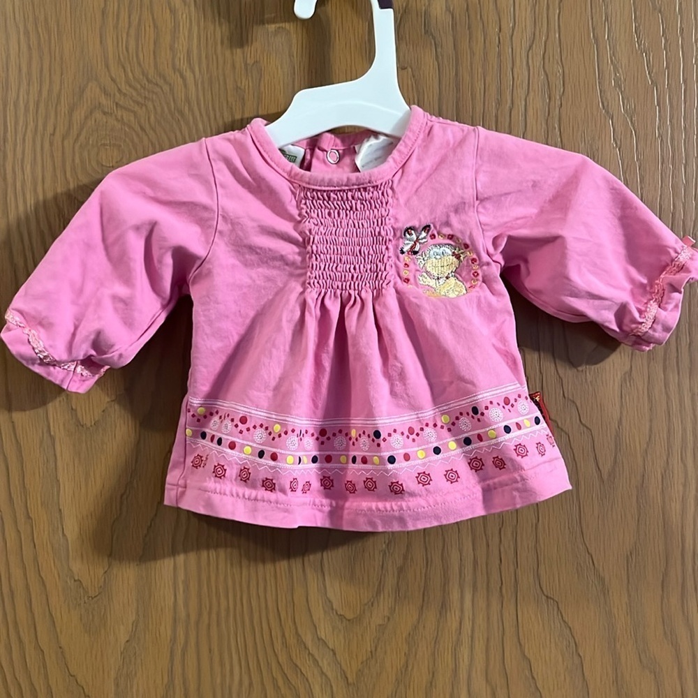 Sesame Street Vintage Infant Girls Embroidered Top